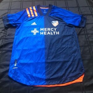 FC Cincinnati Adidas Jersey Adidas Blue 2020 Home Kit MENS Size XL